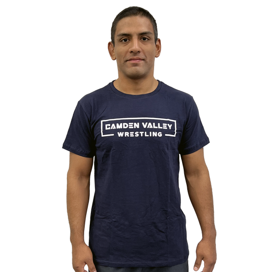 Camden Valley Wrestling T-Shirt Dan Gable Navy